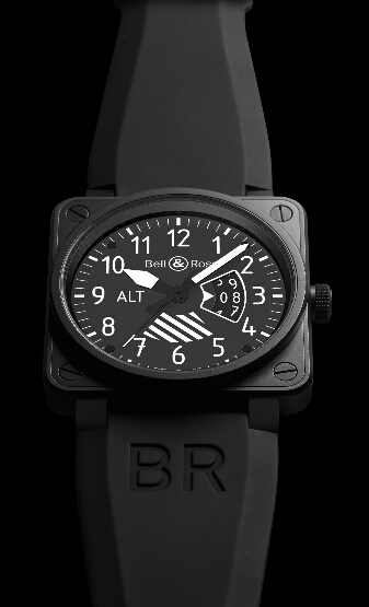 Bell & Ross BR 01 Altimeter Black PVD Steel BR0192-ALTIMETER replica watch - Click Image to Close